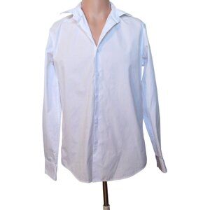 Beverly Hills Polo Club Mens White Button Down Shirt Long Sleeve Size Small